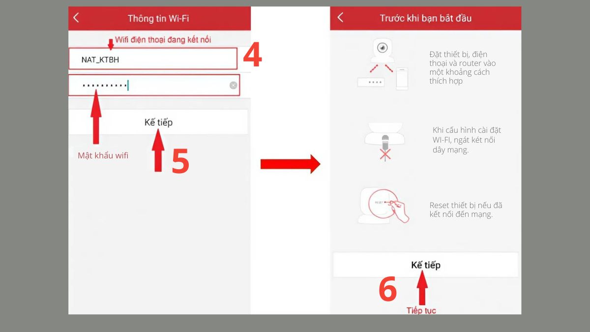 Cách Thay đổi thông tin mạng bước 2