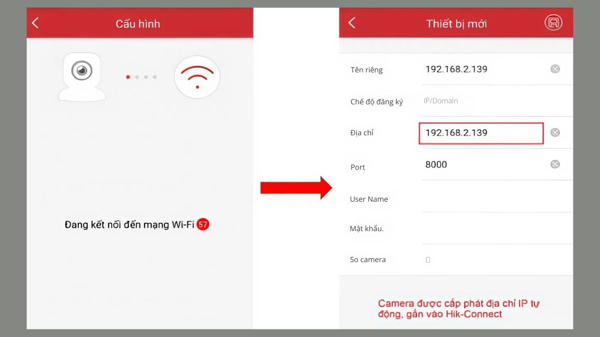 Cách Thay đổi thông tin mạng bước 3