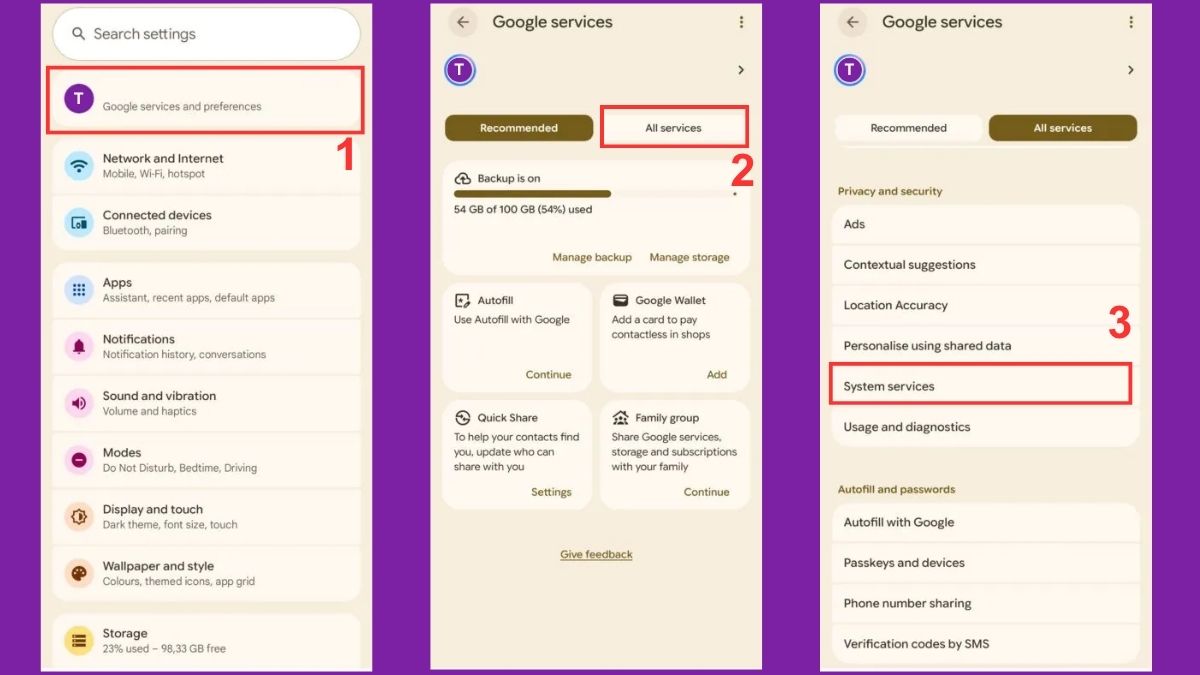 Cập nhật Google Play services