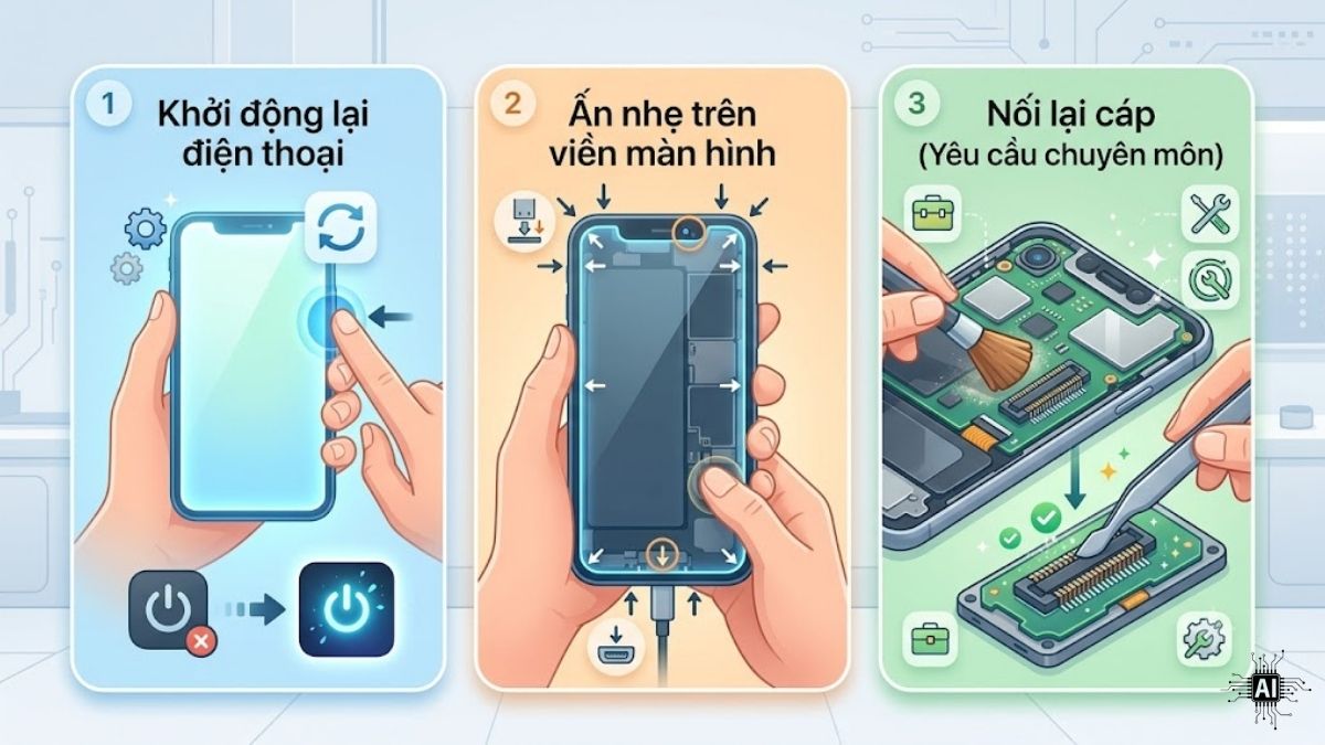 Cách xử lý lỏng cáp màn hình tại nhà