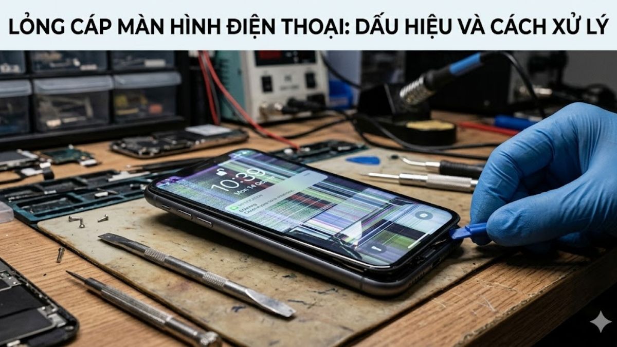 Lỏng cáp màn hình điện thoại: Dấu hiệu và cách xử lý