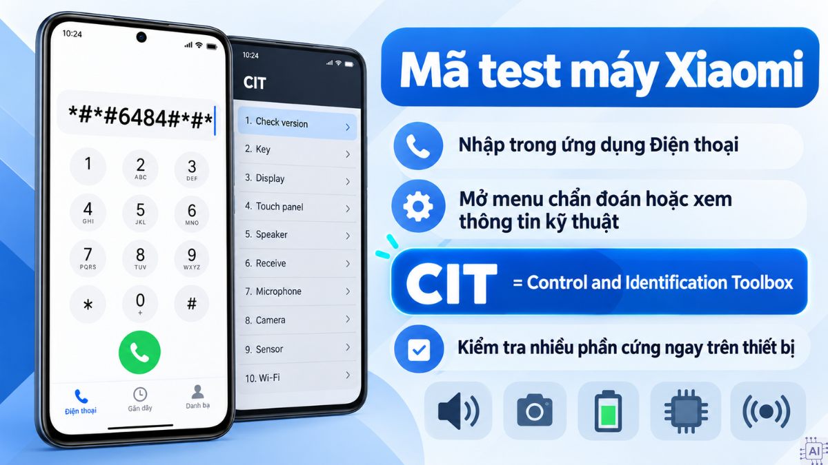 Mã test máy Xiaomi là gì