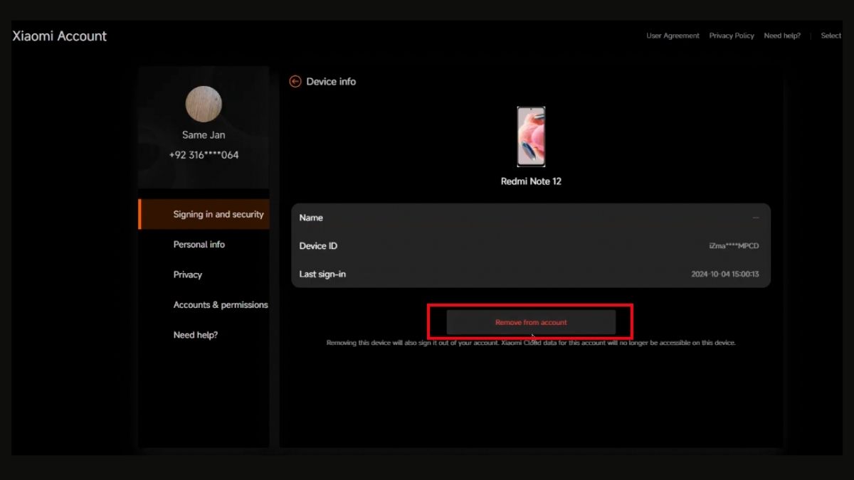 Cách kiểm tra Xiaomi chính hãng và Mi Cloud bước 4