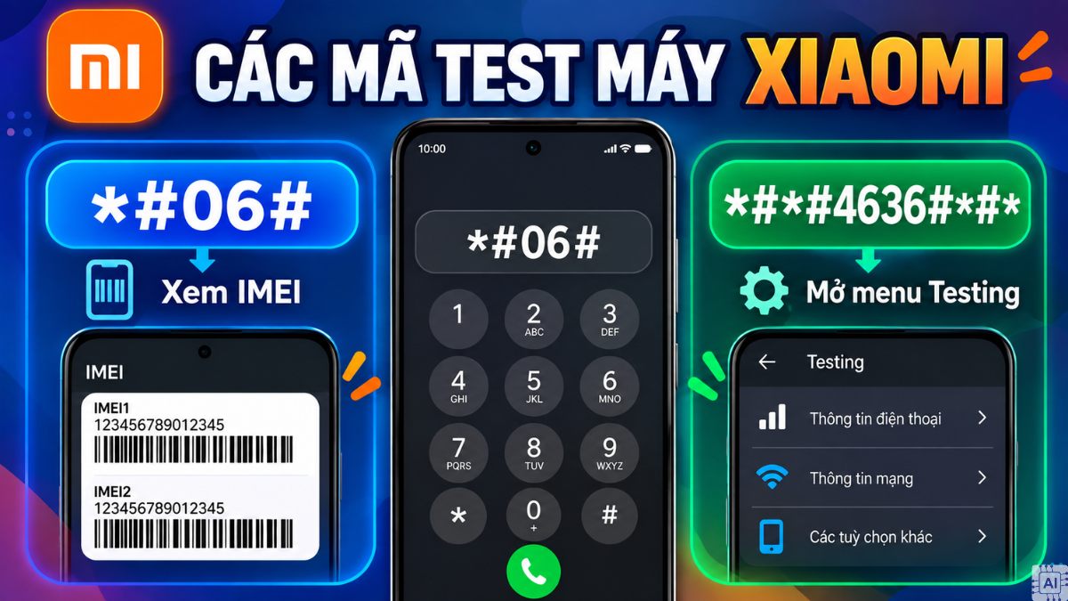 Mã lệnh kiểm tra thông tin cấu hình và mạng