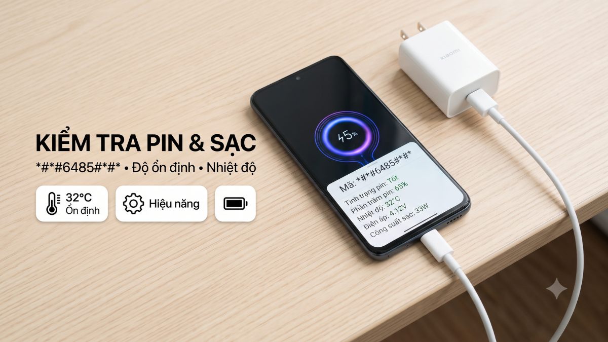 Quy trình các bước test máy Xiaomi cũ bước 3