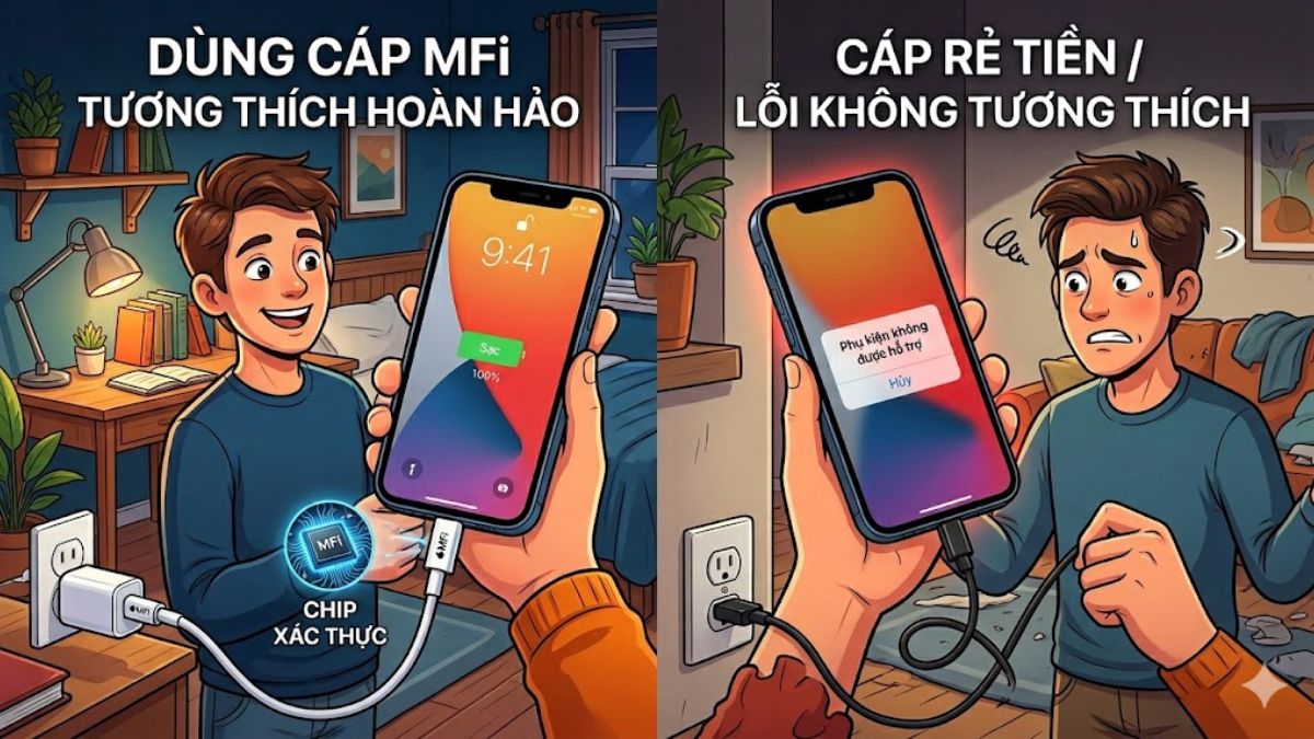 Phụ kiện MFi đảm bảo hoạt động hoàn hảo với iPhone
