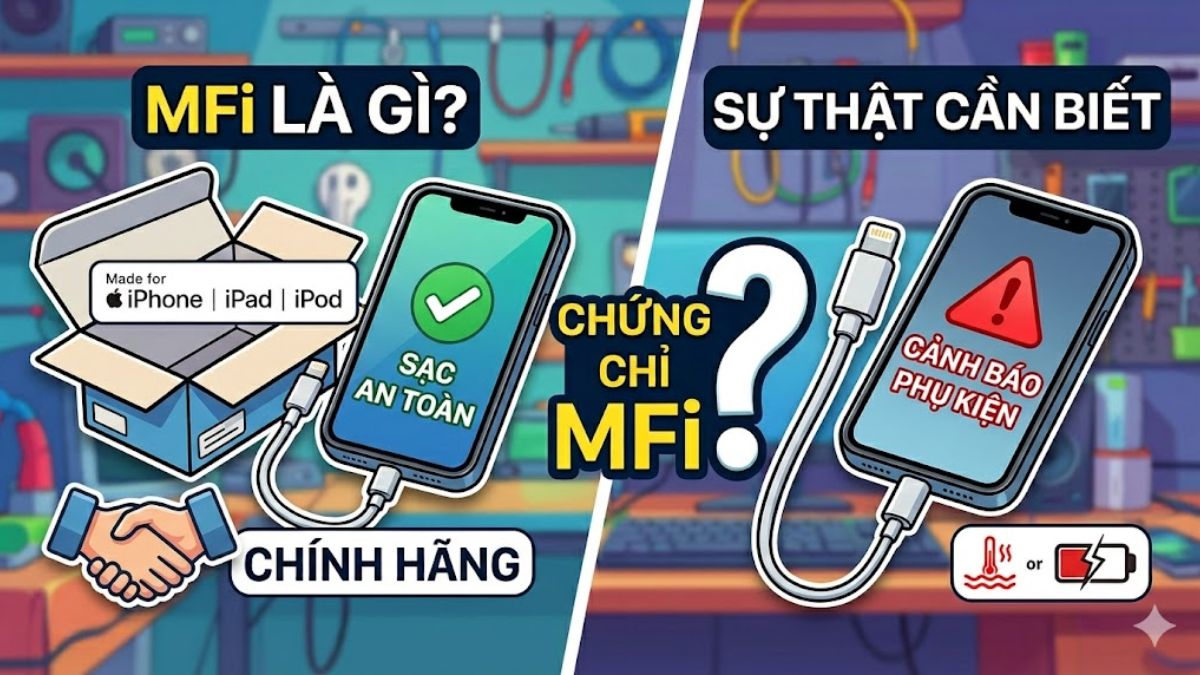MFi là gì? Sự thật về chứng nhận MFi Apple người dùng iPhone cần biết