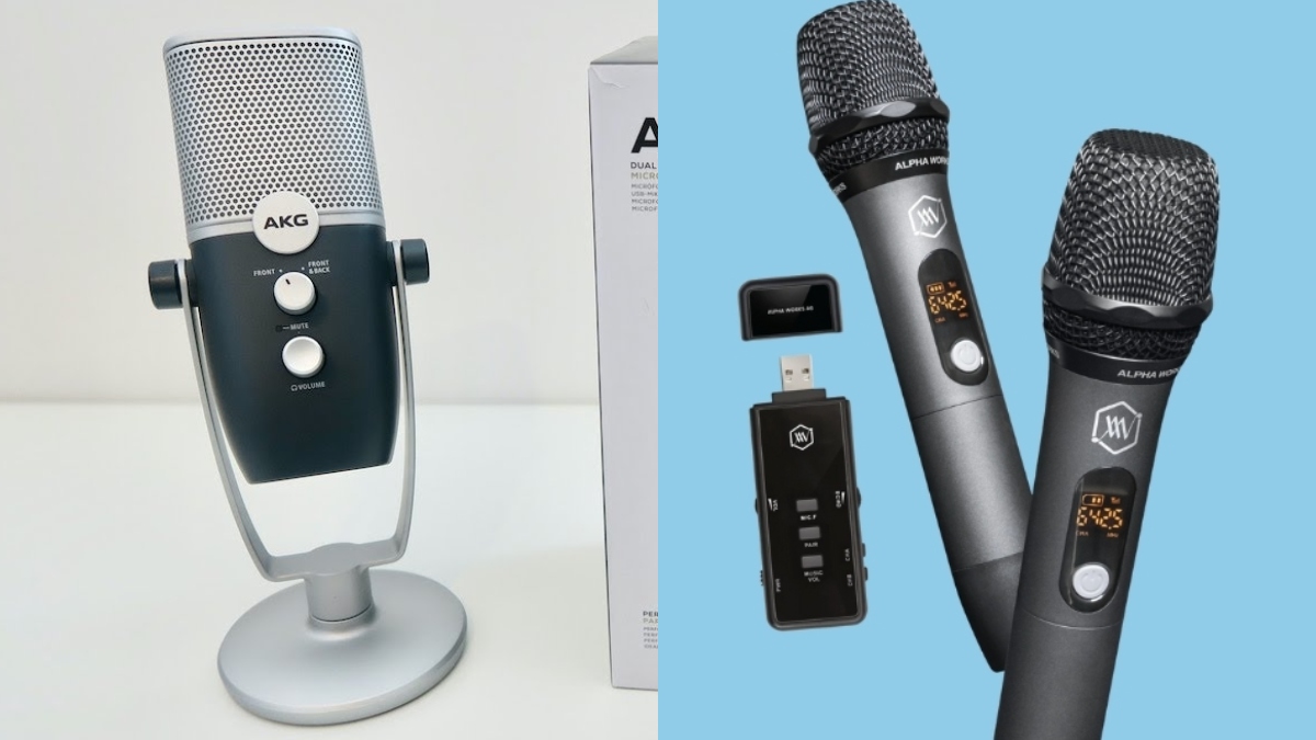 So sánh sự khác biệt giữa mic thu âm và mic karaoke truyền thống