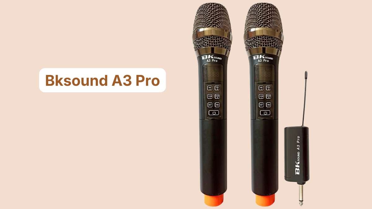 micro không dây hát karaoke hay nhất hiện nay Bksound A3 Pro