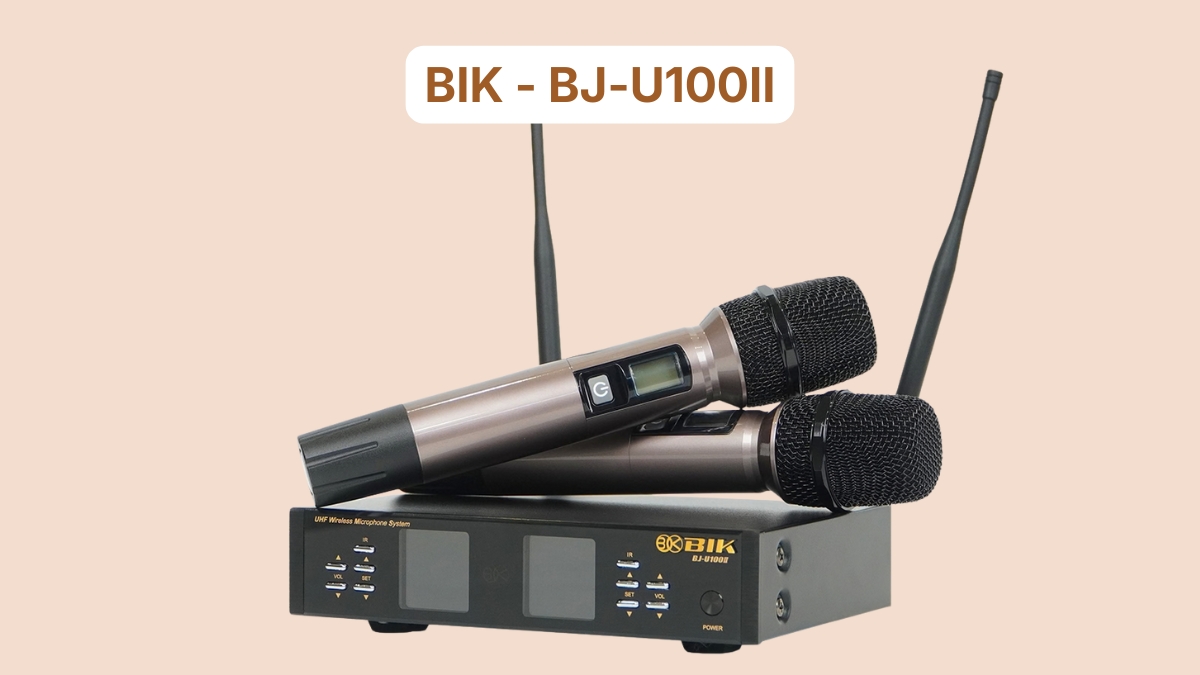 Bộ micro không dây chuyên nghiệp BIK BJ-U100II
