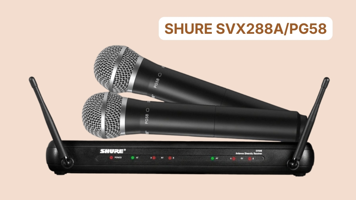 Micro karaoke Shure SVX288A/PG58