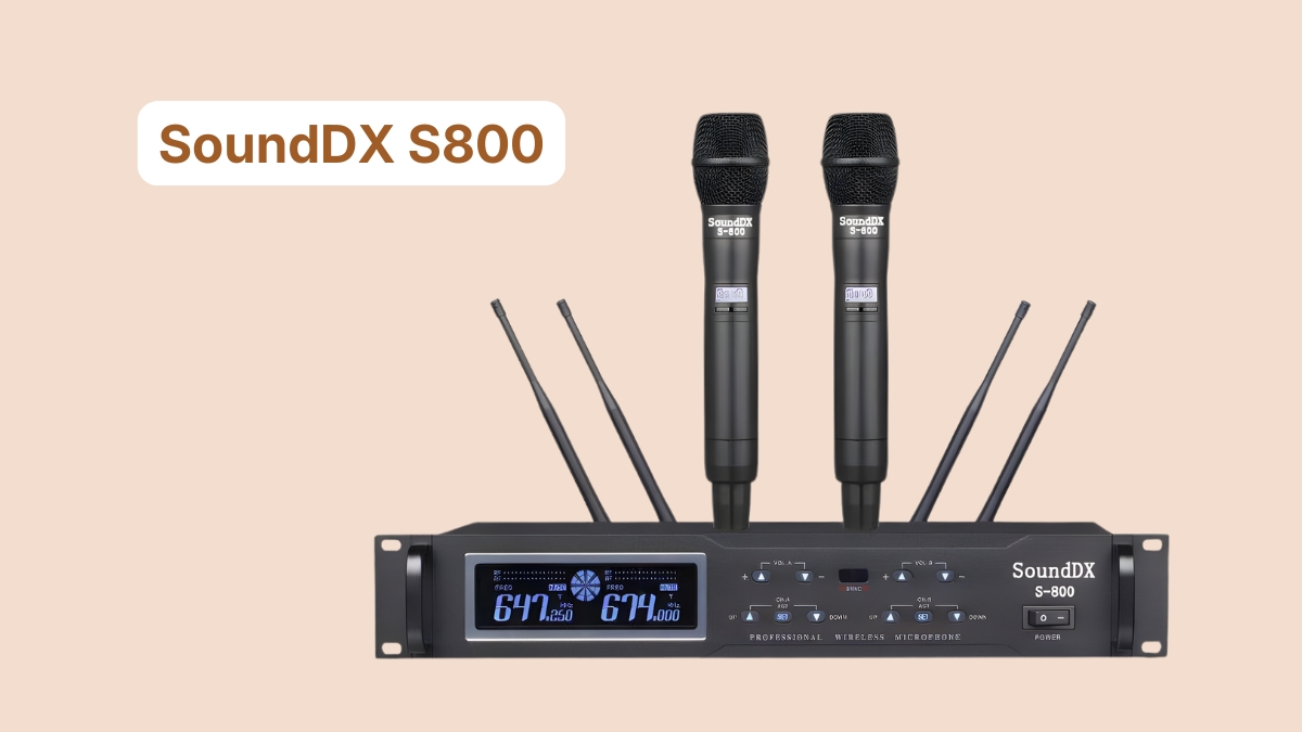 micro không dây karaoke gia đình SoundDX S800