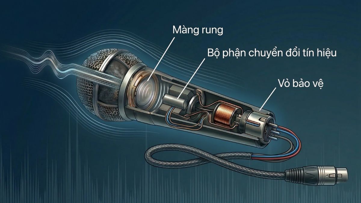 Cấu tạo và Nguyên lý hoạt động của Micro