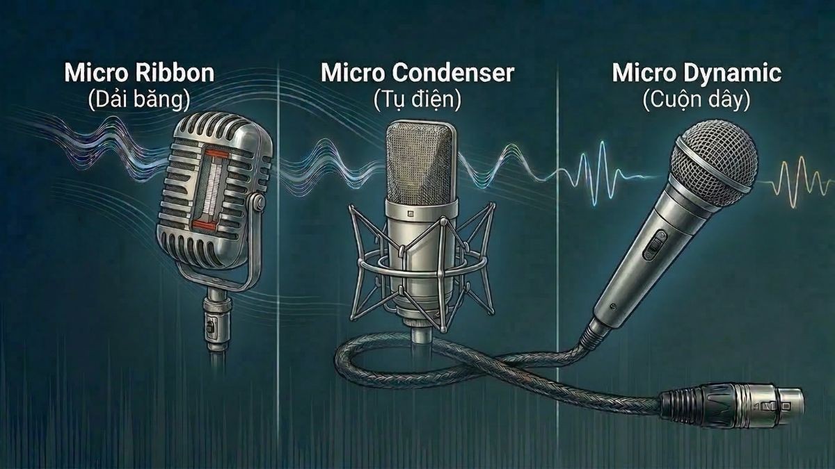Phân loại các loại Microphone rời thông dụng