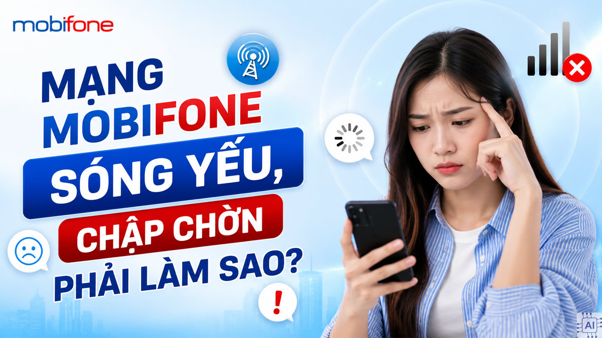 Mạng MobiFone sóng yếu, chập chờn phải làm sao?