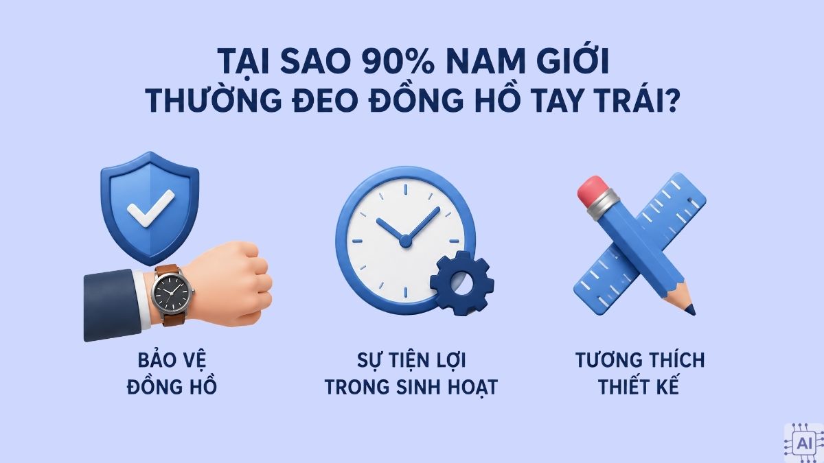 Nam nên đeo đồng hồ tay nào