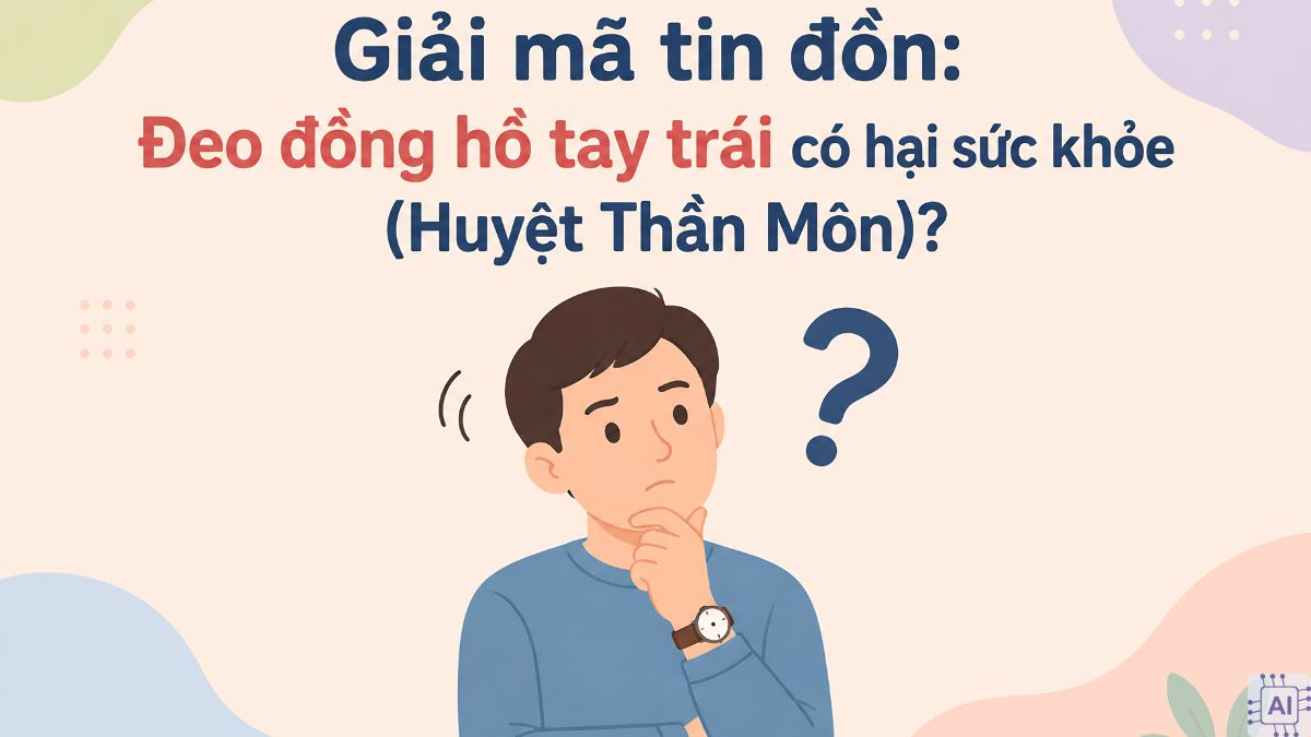  Đeo đồng hồ tay trái có hại sức khỏe không