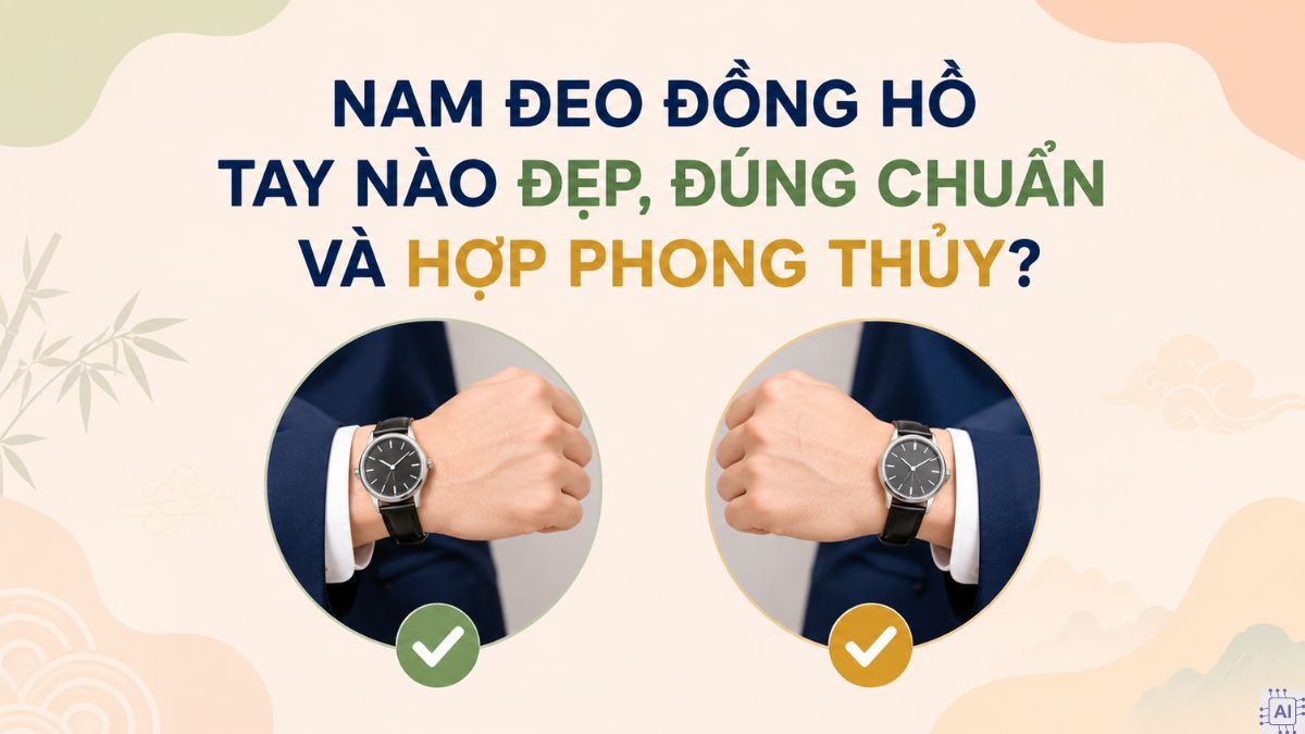 Nam đeo đồng hồ tay nào đẹp, đúng chuẩn và hợp phong thủy?