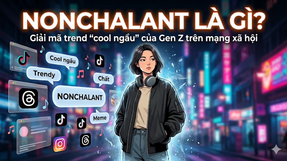 Nonchalant là gì? Giải mã trend cool ngầu của Gen Z trên mạng xã hội