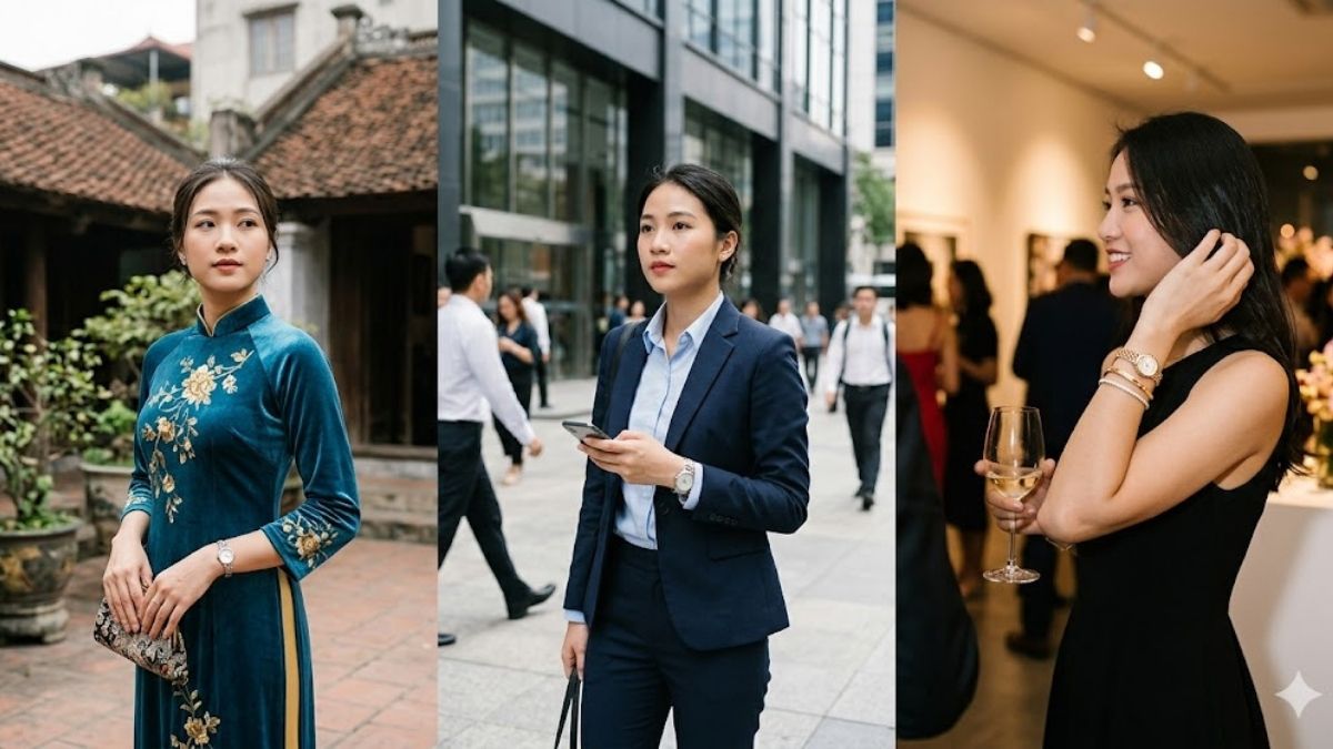 Cách phối đồng hồ theo trang phục