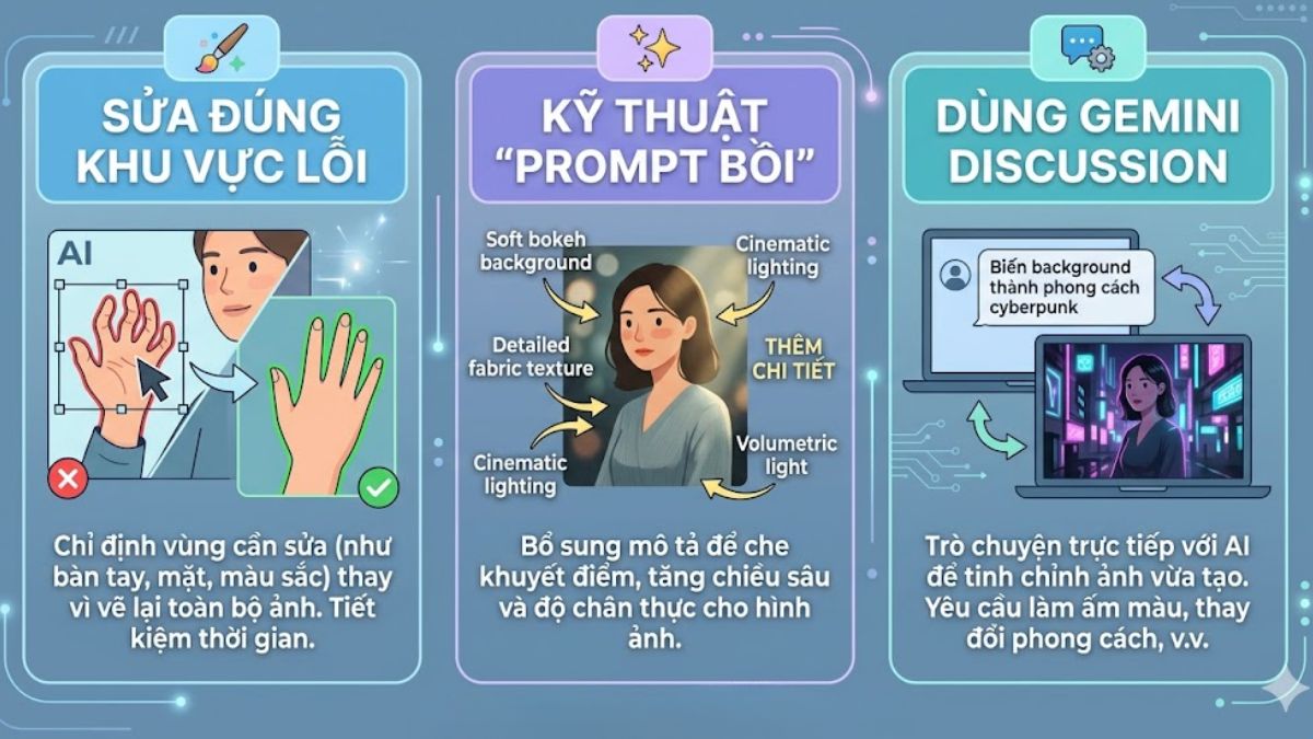 Cách chỉnh sửa ảnh nếu bị lỗi hoặc không đạt yêu cầu