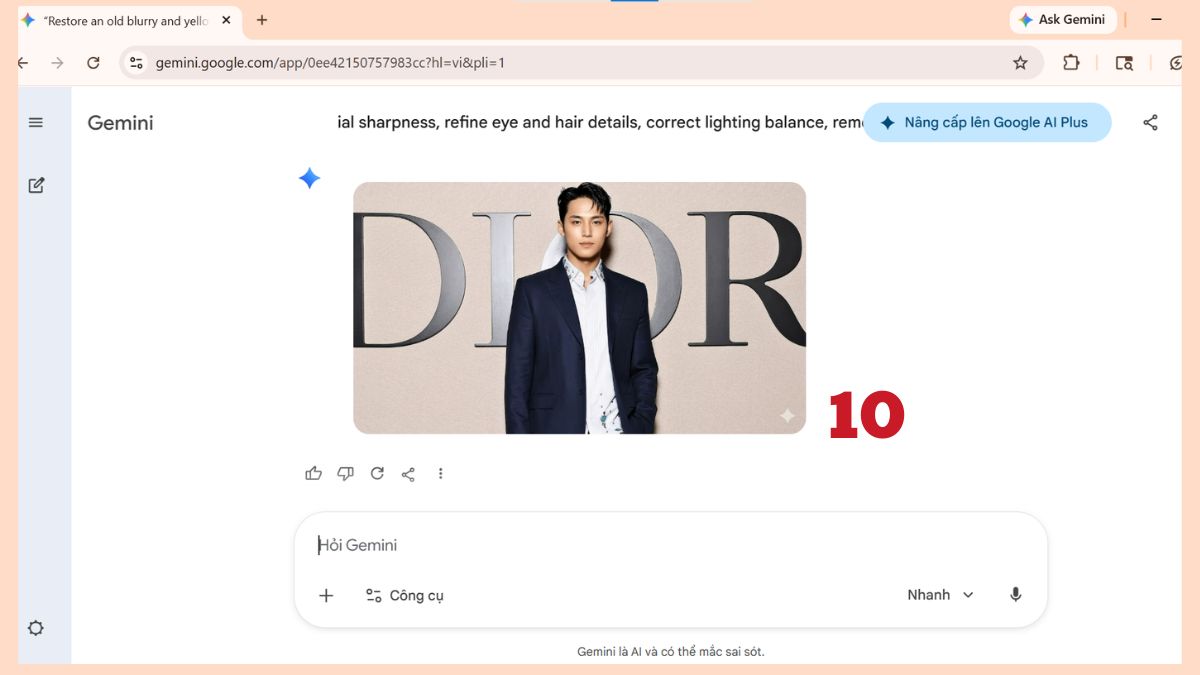 Hướng dẫn các bước phục hồi ảnh cũ trên Gemini bước 6