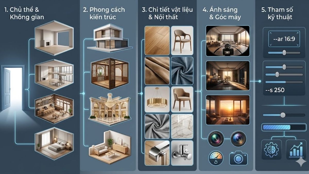 Công thức để viết câu lệnh thiết kế nội thất chuẩn