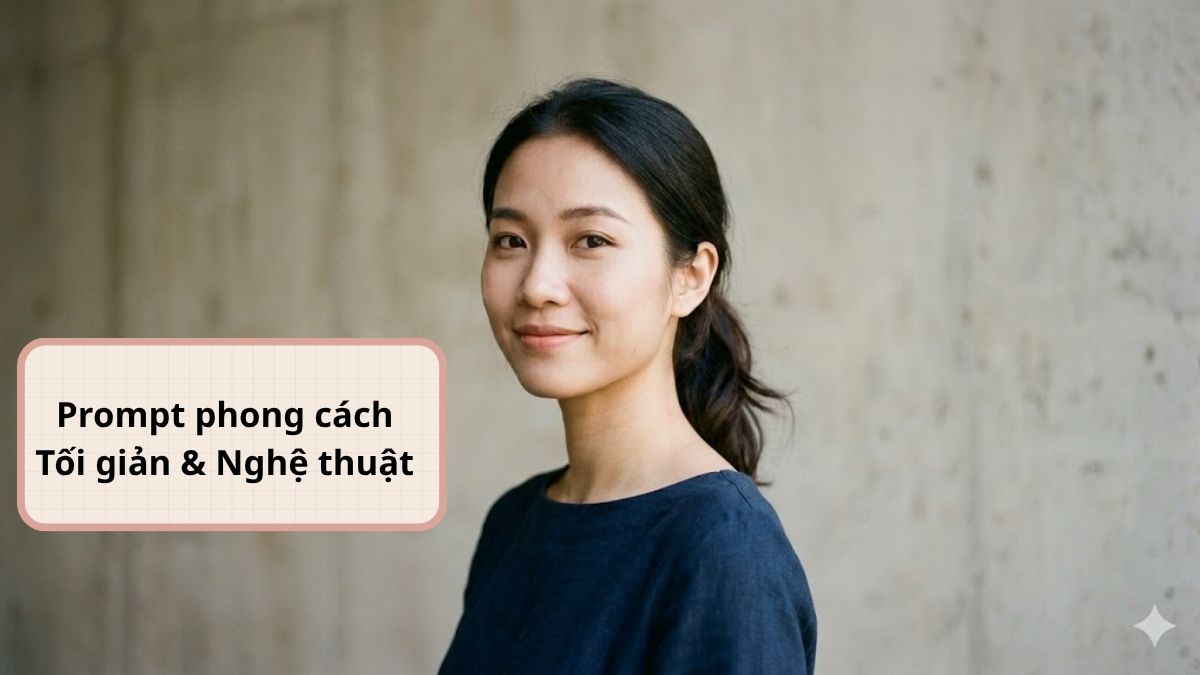 mẫu prompt tạo ảnh profile theo phong cách Phong cách Tối giản & Nghệ thuật