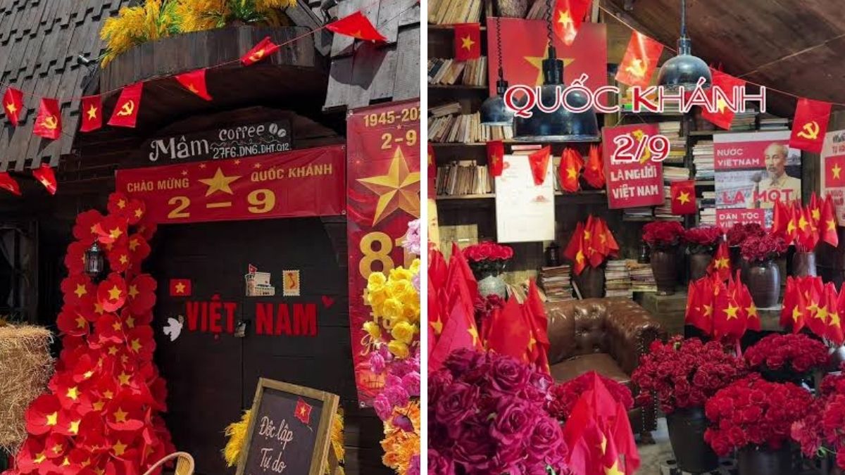 quán cafe trang trí 2/9 MÂM COFFEE