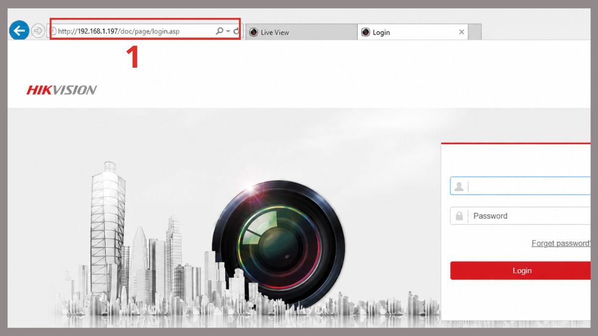 reset mật khẩu camera Hikvision qua web bước 1