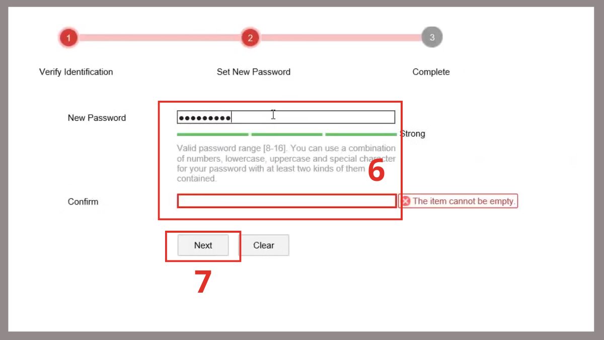 reset mật khẩu camera Hikvision qua web bước 5