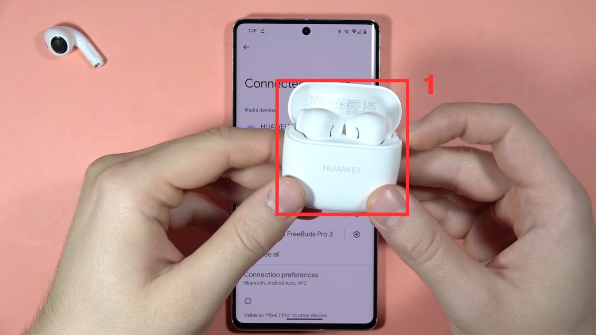 Hướng dẫn cách reset tai nghe Huawei FreeBuds SE 2 chi tiết từng bước bước 1