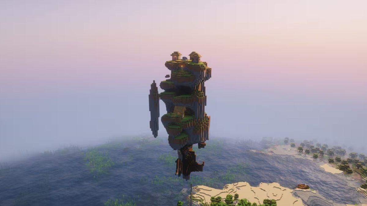 seed Minecraft A floating sky village