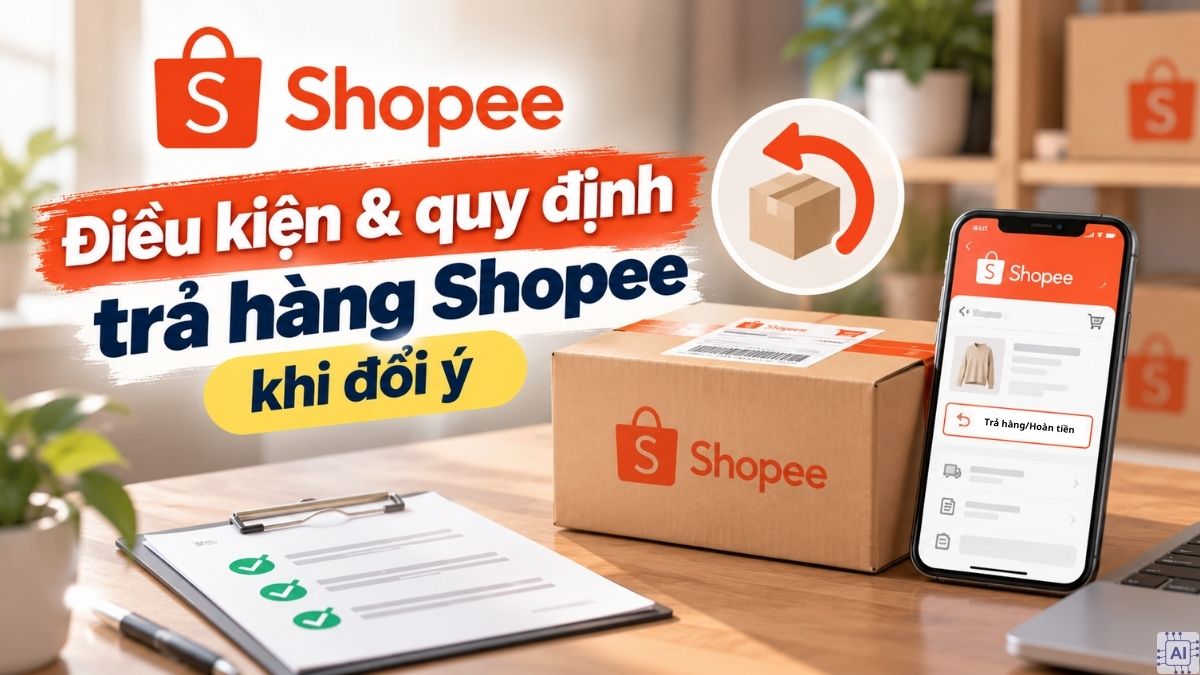 Điều kiện & quy định trả hàng Shopee khi đổi ý