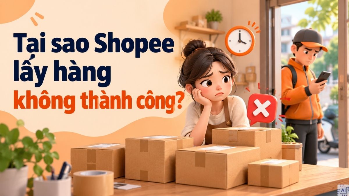 Tại sao Shopee lấy hàng không thành công?