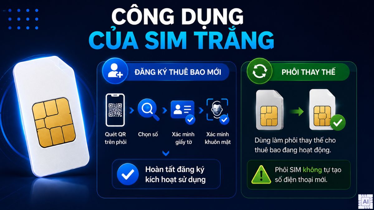Công dụng thực tế của SIM trắng
