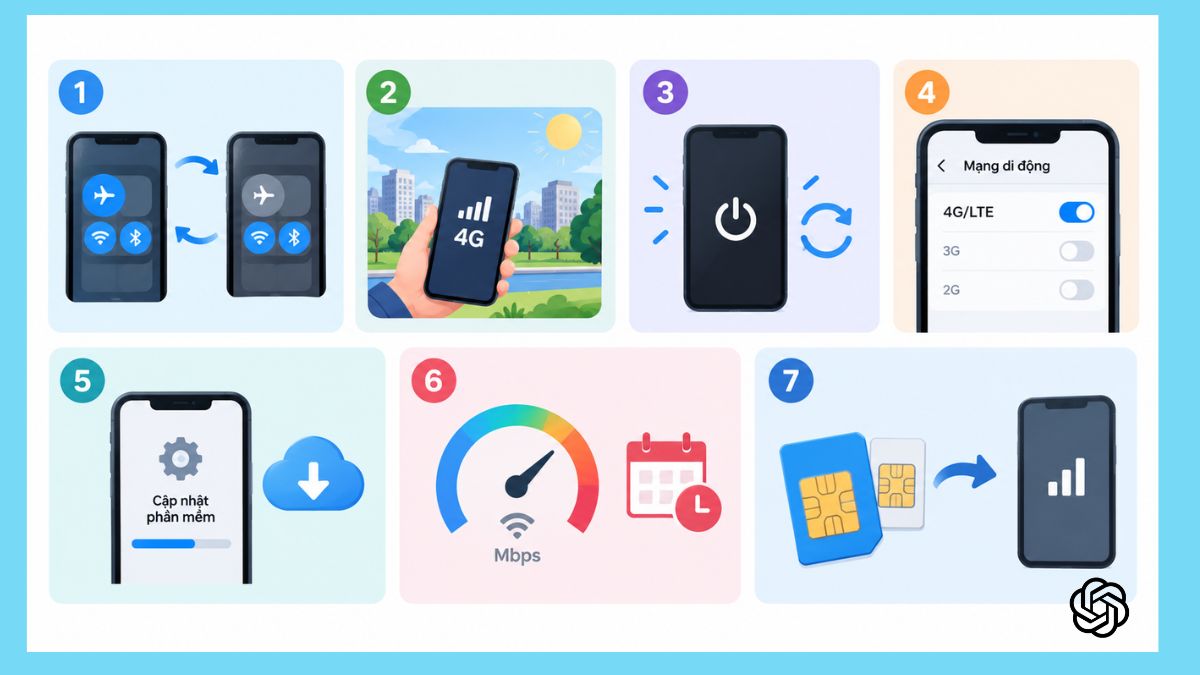 Mẹo tối ưu tăng tốc độ mạng 4G trên điện thoại