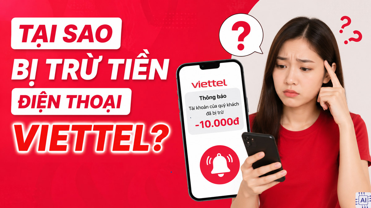 Tại sao bị trừ tiền điện thoại Viettel vô lý? Cách kiểm tra