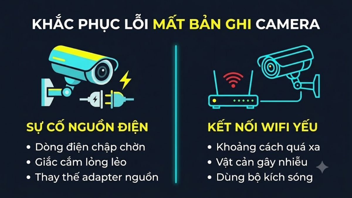 Khắc phục lỗi mất bản ghi trên camera