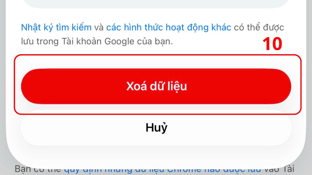 Xóa bộ nhớ đệm (Cache) và Cookie trình duyệt bước 4