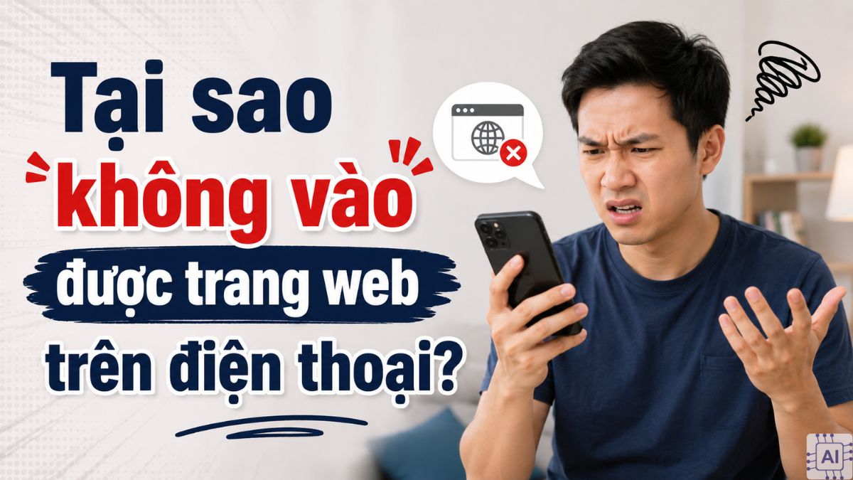 Tại sao không vào được trang web trên điện thoại