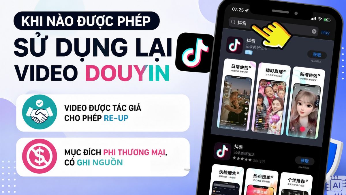 Khi nào được phép sử dụng lại video Douyin