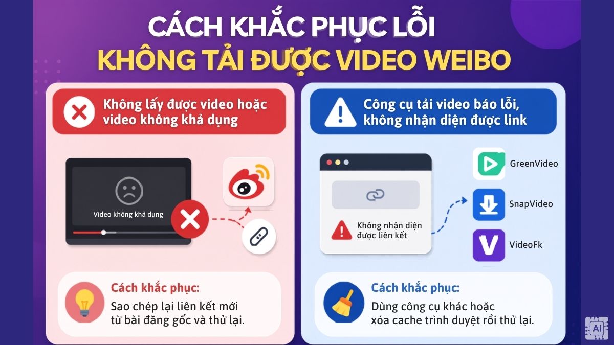 Cách khắc phục lỗi không tải được video Weibo thường gặp