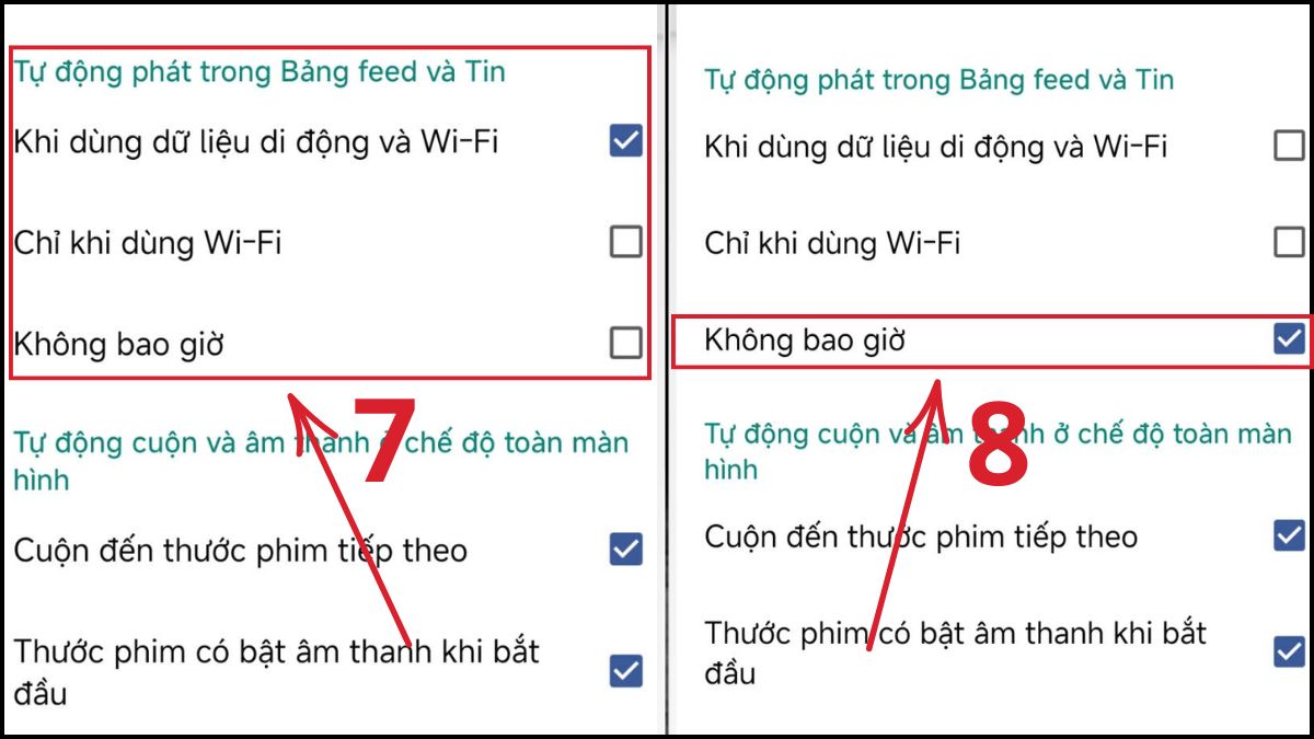 Cách tắt video tự phát trên Facebook trên Android bước 4