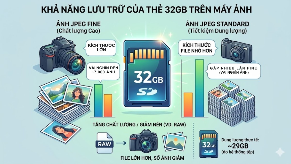Thẻ nhớ 32GB dùng được bao lâu