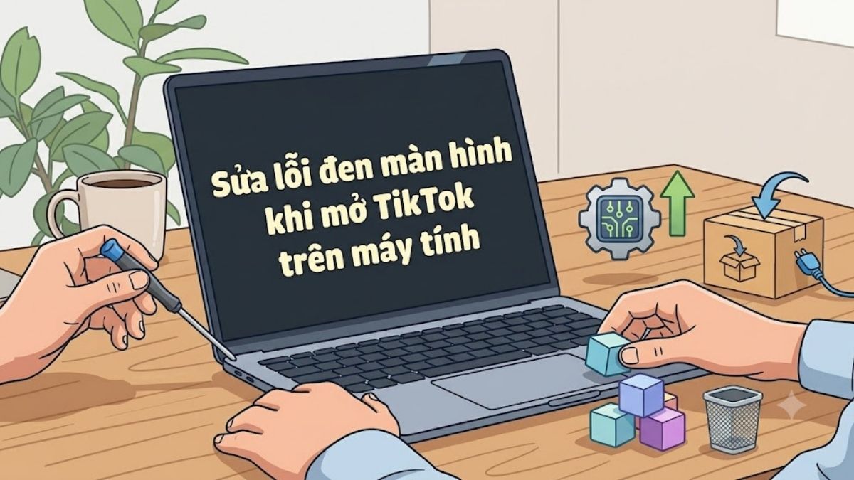 Sửa lỗi đen màn hình khi mở TikTok trên máy tính