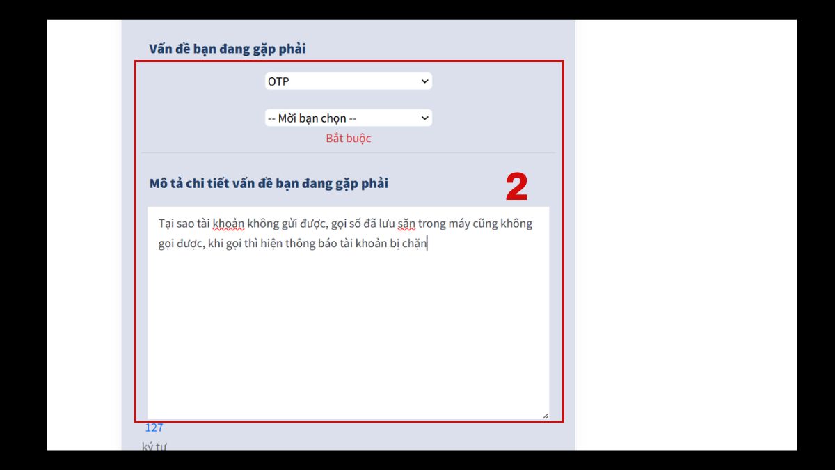 Liên hệ Hotline Zalo qua Website và Email Bước 2
