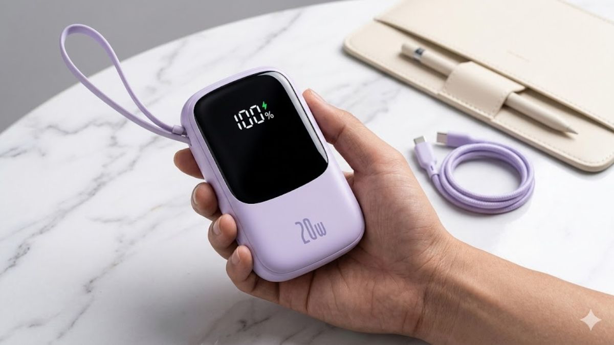 sạc dự phòng cho iPhone có dây Baseus Qpow Pro 20.000mAh 20W