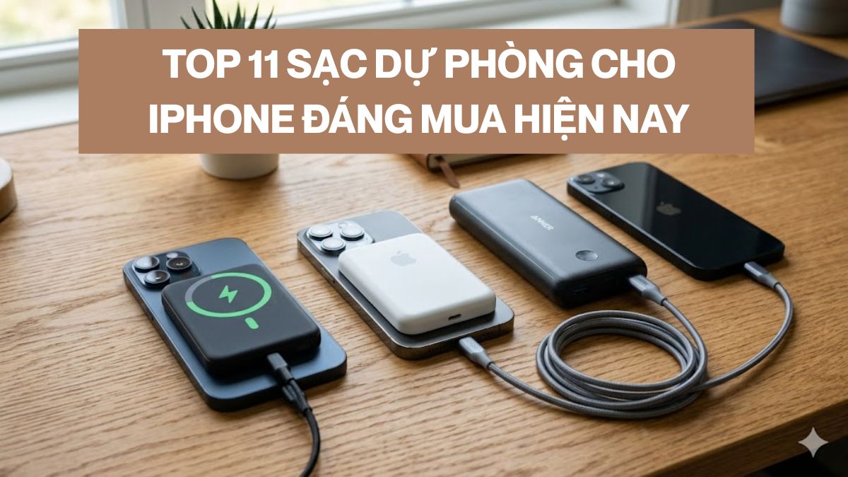 Top sạc dự phòng cho iPhone đáng mua hiện nay