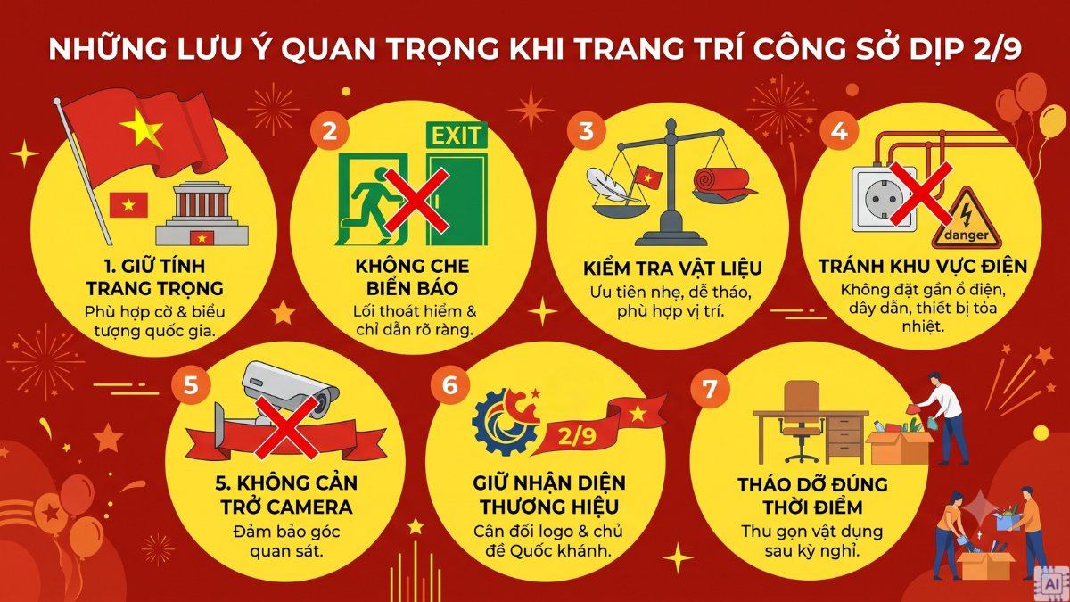 Những lưu ý quan trọng khi trang trí công sở